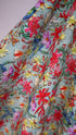 100% Japanese Cotton – Pale Turquoise Green Floral *Exclusive